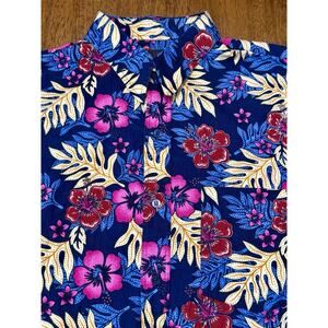 Von Dutch Custom Kustom Made FLORAL TROPICAL Button Down shirt size XL